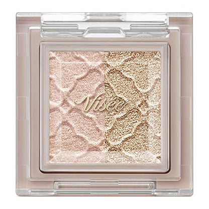 Visee Dazzling Duo Eyeshadow Light Beige 1.2 grams for Stunning Looks