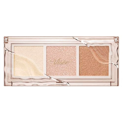 Visee Killer Eye Trio BR-2 Captivating Blink 3g Eyeshadow Brown Glitter