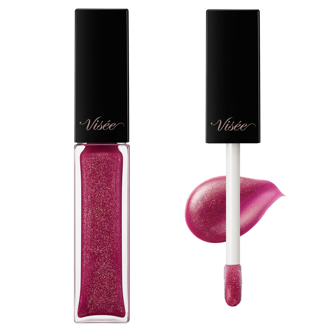 Visee Essence Lip Plumper PU100 Crystal Plum 5.5mL Lip Gloss Volumizing Moisturizing Warm Sensation