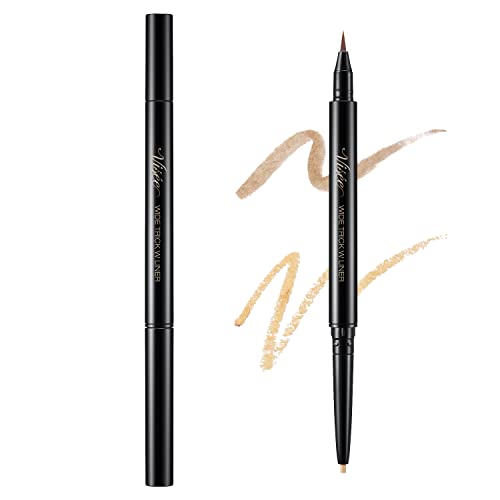 Visee Wide Trick Double Liner Nuance Brown &amp; Beige 0.4g