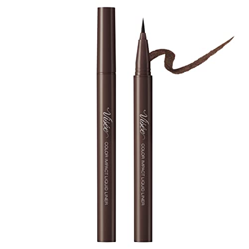 Visee Color Impact Liquid Liner Brown 0.4ml for Precise Eye Looks