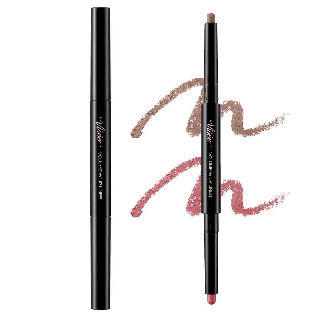 Visee Volume W Lip Liner 02 Pink Beige and Cool Brown 0.5g