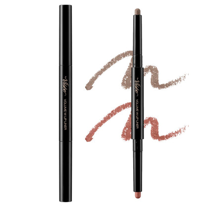 Visee Volume W Lip Liner Peach Beige &amp; Warm Brown 0.5g