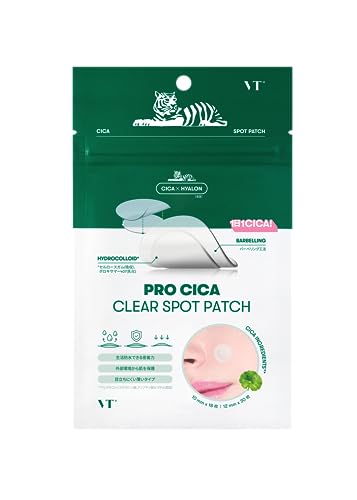 VTCOSMETICS VT Spot Patch 3 types Peaux sensibles Soin de la peau abîmée Soin des pores Sérum en patch (Pro CICA Clear Spot Patch)