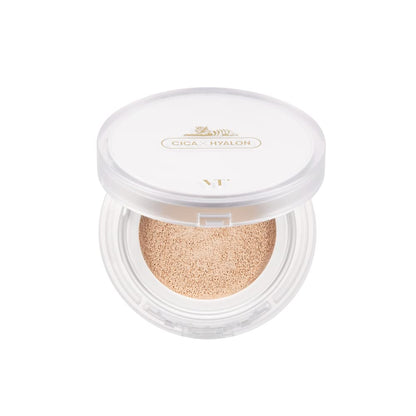 VTCOSMETICS Cica Fit Cover Cushion 5 Types Foundation Moisturizing Sensitive Skin Dry Skin Skincare Korean Cosmetics Pore (Skin Fit Cover Cushion (21 Light Beige))
