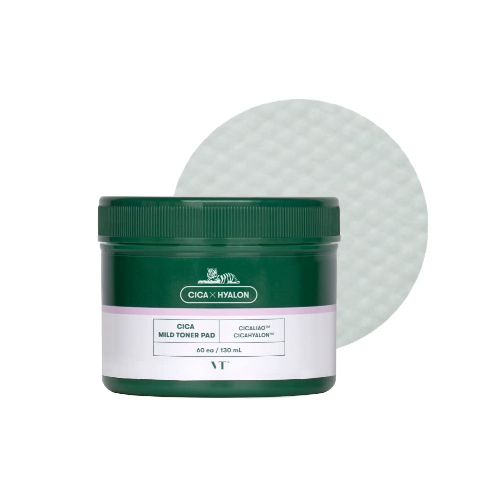 VT COSMETICS CICA Mild Toner Pads 60 Pads