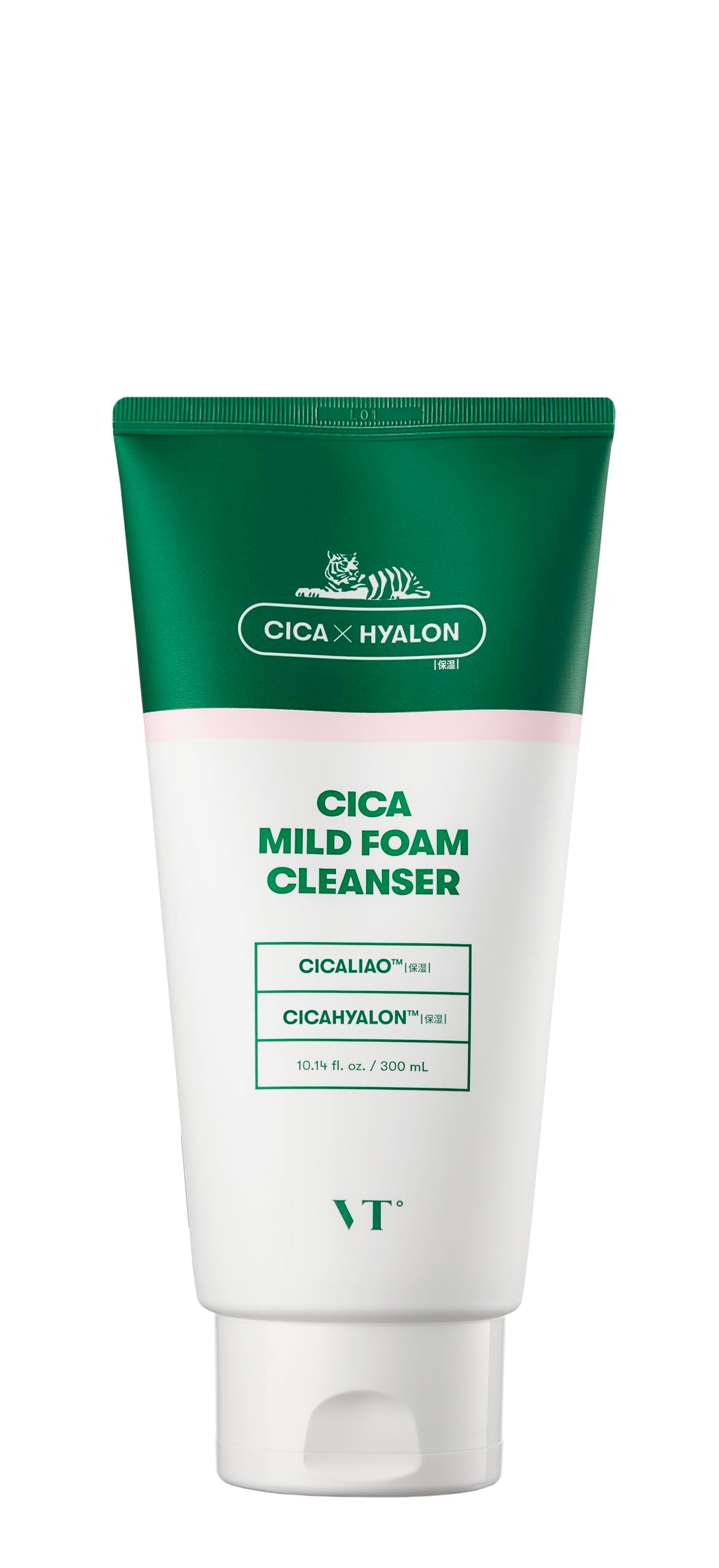 VT COSMETICS Cica Mild Foam Cleanser 300ml for Gentle Cleansing