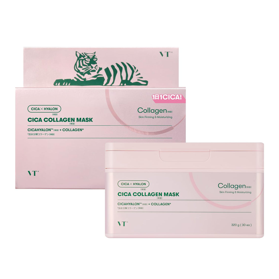 VT COSMETICS Sheet Mask with Collagen for Hydration 30 Sheets