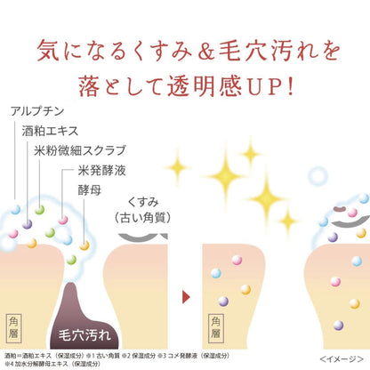 Wafood Made Sake Lees Facial Cleanser 170g for Japanese Skincare