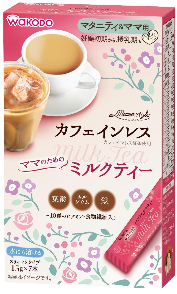 Wakoudou Milk Tea Powder Caffeine-Free 105g for Moms