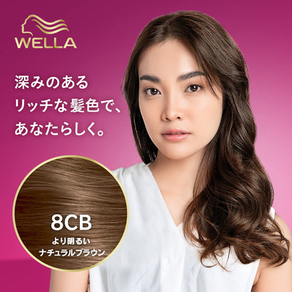 Wella Coloration Cheveux 8CB Brun Naturel Clair 140ml