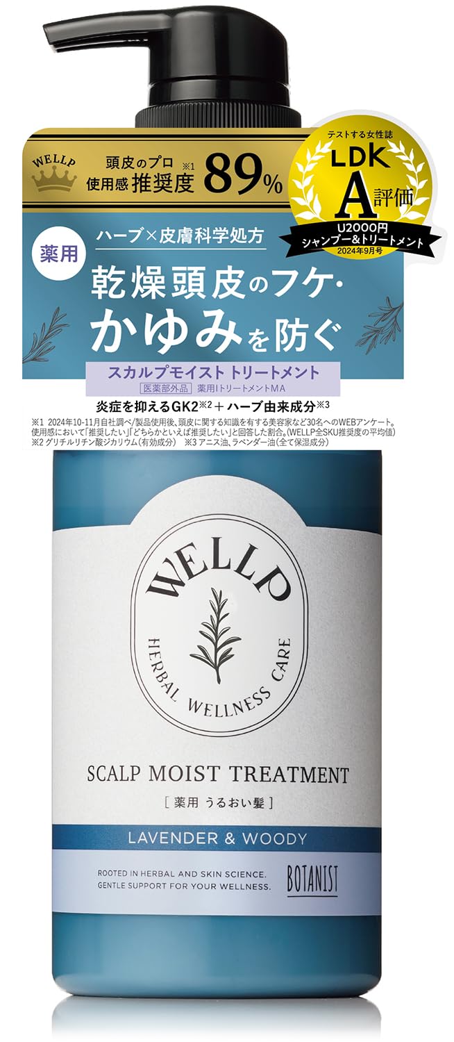WELLP Moist Treatment 370g for Japanese Hair Care