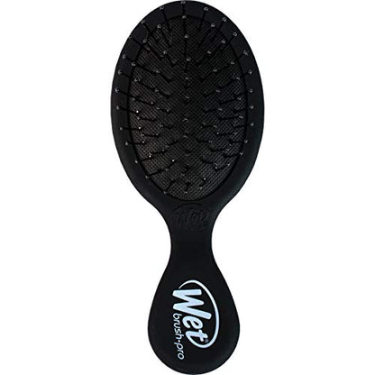 Wet Brush Mini Detangler Black Compact Hair Brush