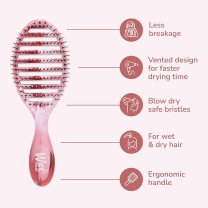 Wet Brush Speed Dry Hair Brush Sweet Seagrass Pink