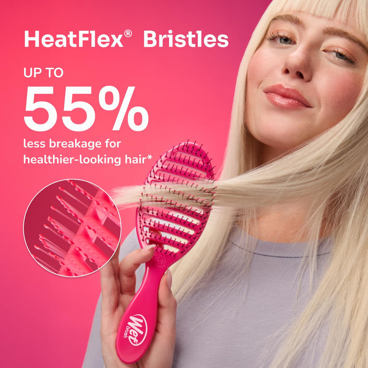 Wet Brush Speed Dry Hair Brush Sweet Seagrass Pink
