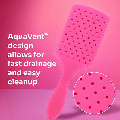 Wet Brush Paddle Detangler Hair Brush Black for Effortless Styling