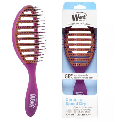 Wet Brush Ceramic Speed Dry Hair Brush Purple