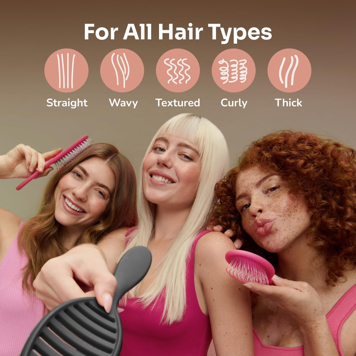 Wet Brush Ceramic Speed Dry Hair Brush Purple