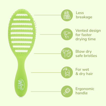 Wet Brush Speed Dry Summer Quench Lime Rita Hair Brush