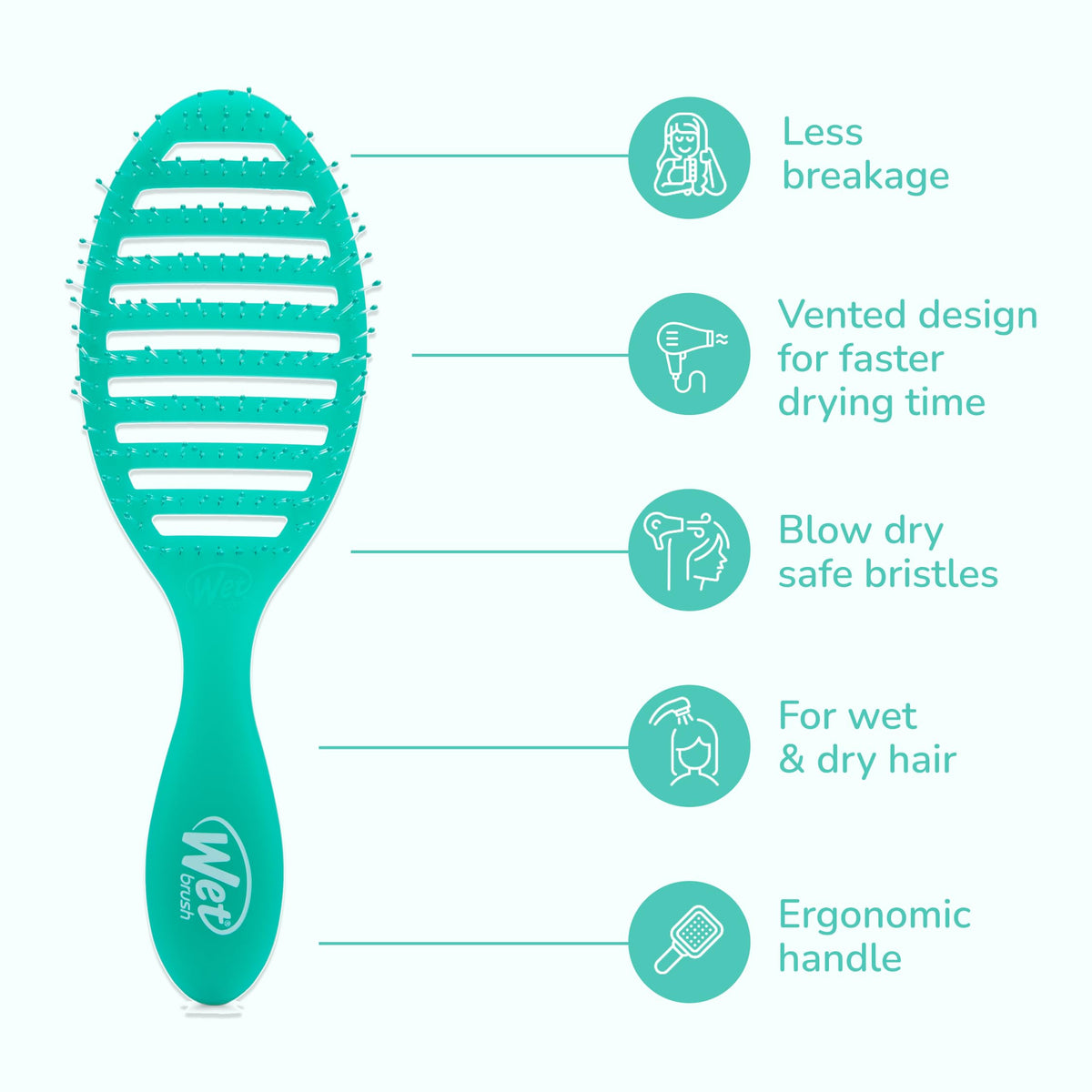 Wet Brush Speed Dry Summer Quench Green Juice Hair Treatment