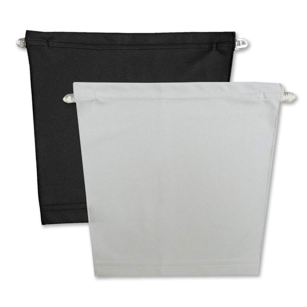 White Beauty Front Camisole Set with UV Protection in Black and Gray