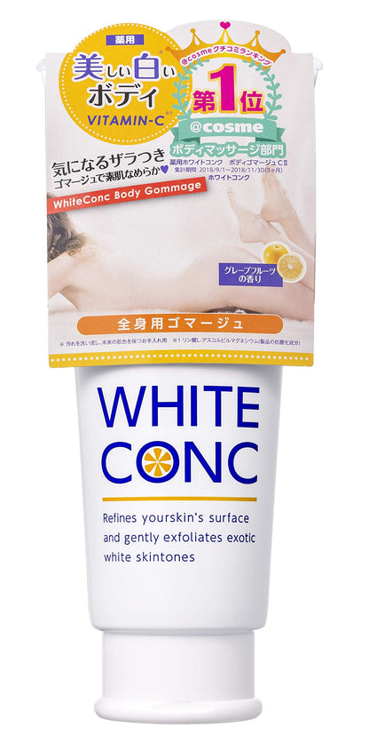 WHITE CONC Gommage Corporel Éclaircissant 180g pour Peau Radieuse