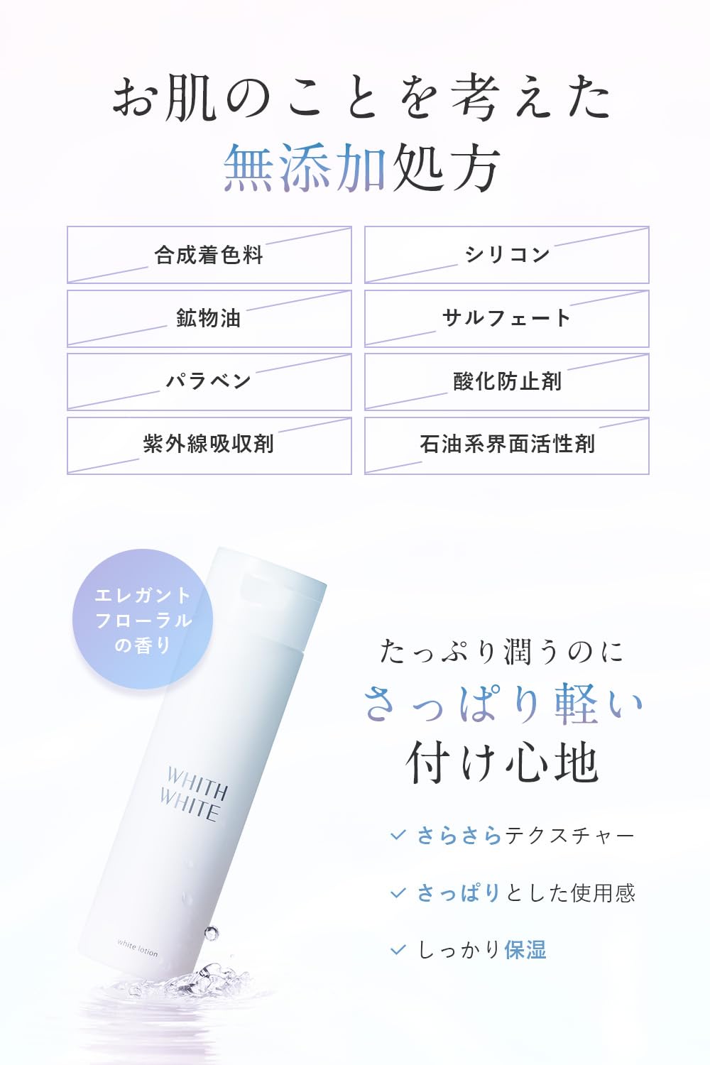 WHITH WHITE Ceramide Lotion Bright Look 200ml for Japanese Skincare