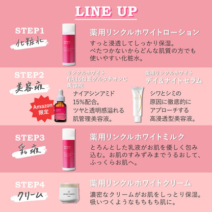 wrinkle white Moisturizing Milk 168ml Japanese Skincare