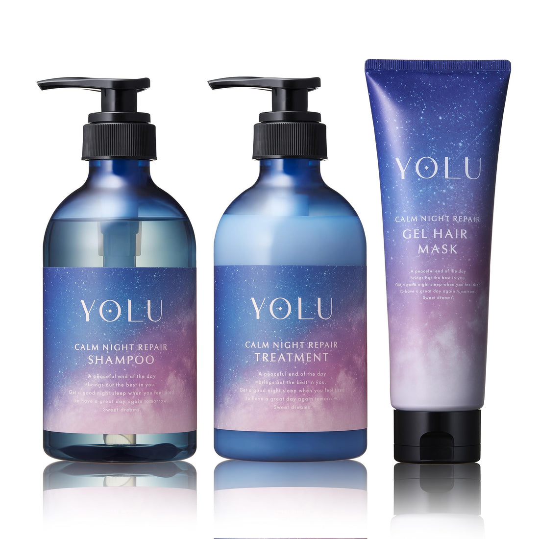 YOLU Calm Night Repair Hair Mask Set for Soft and Manageable Hair