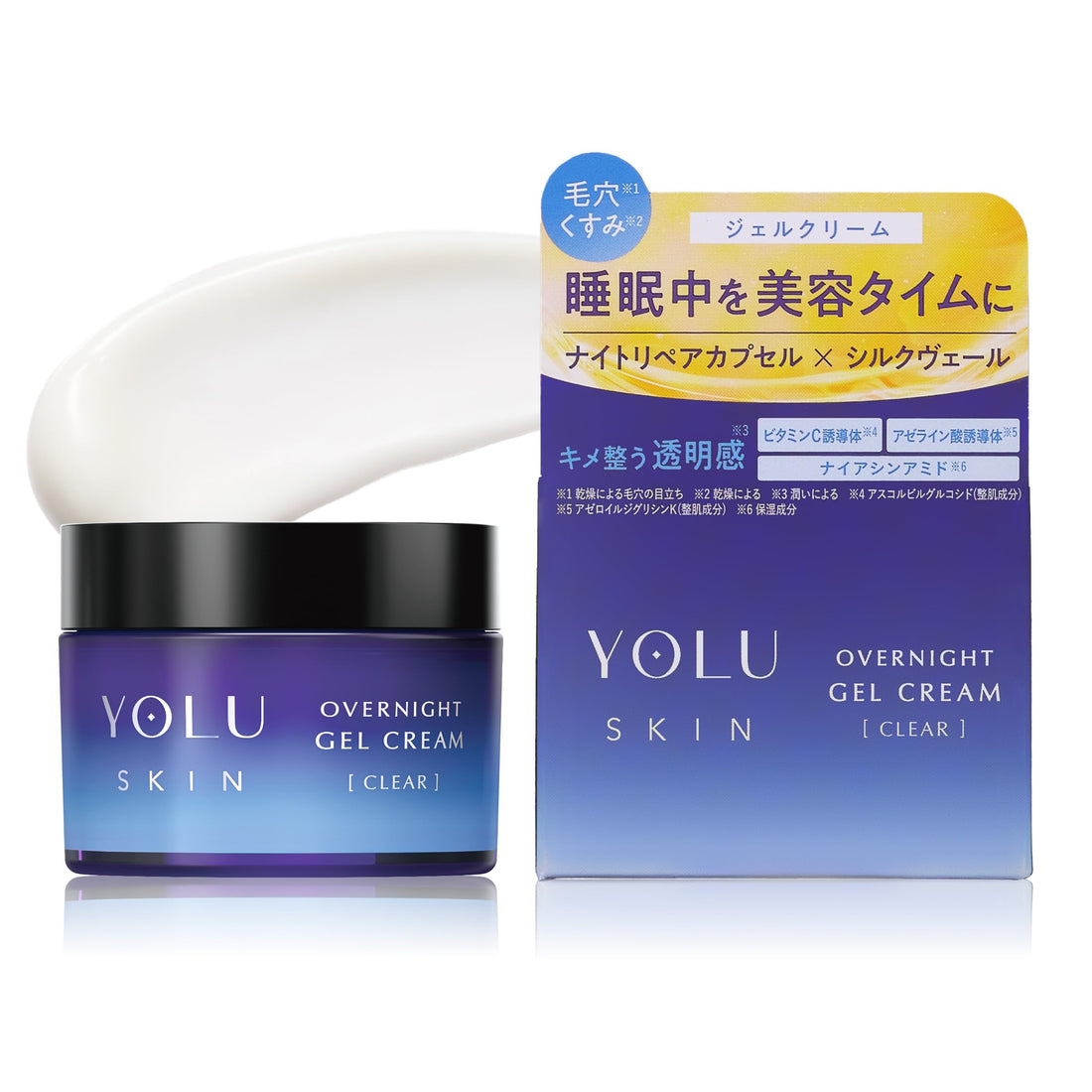 YOLU Yoru Skin Overnight Gel Cream Clear 45g