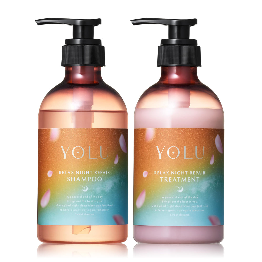 YOLU Night Repair Shampoo and Treatment Set for Spring Relaxation