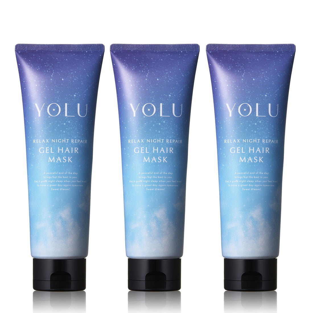 YOLU Relax Night Repair Hair Mask 3 Piece Set