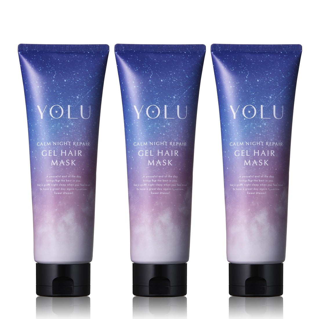YOLU Calm Night Repair Hair Mask Set for Japanese Hair Care