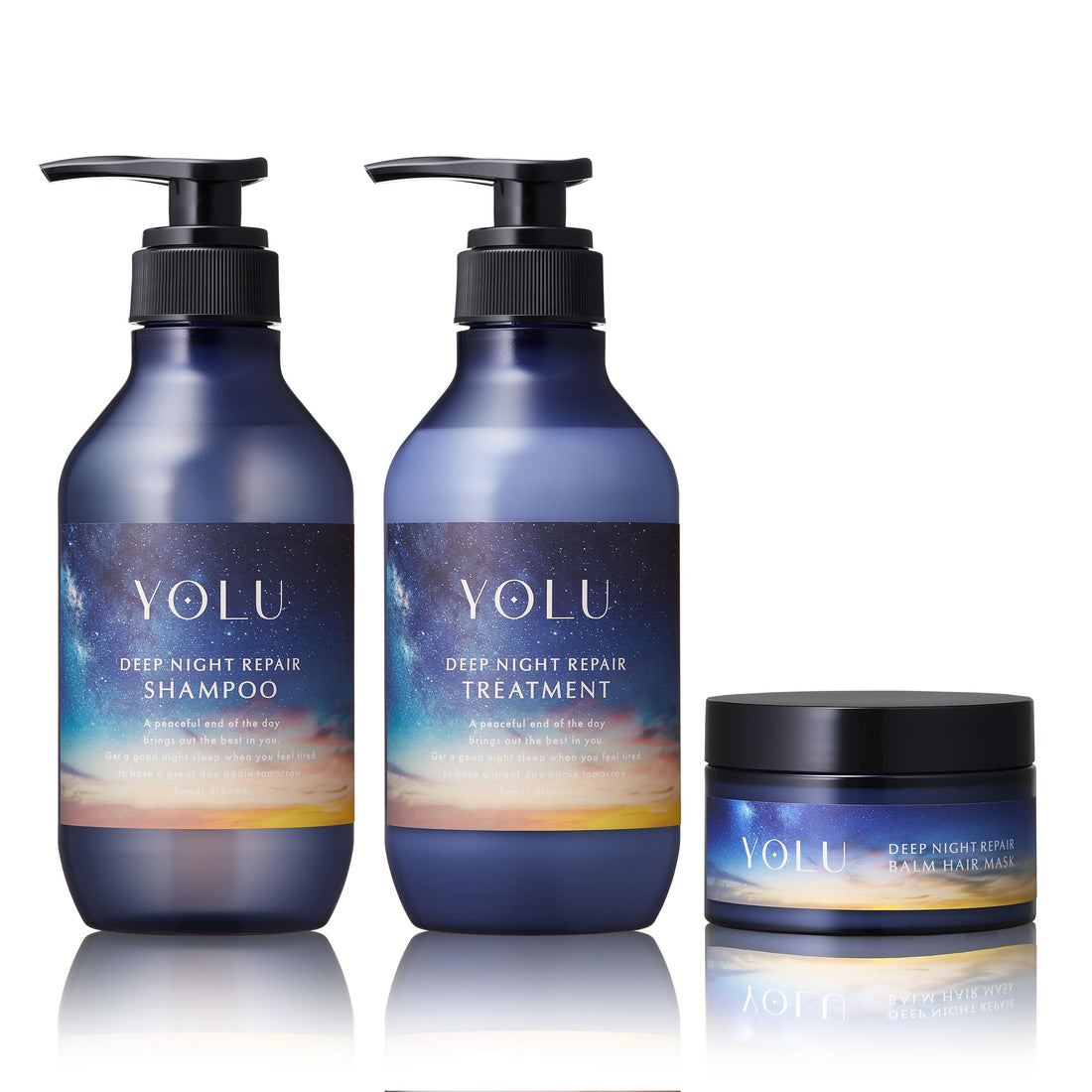 YOLU Deep Night Repair Hair Mask Set for Soft and Shiny Hair
