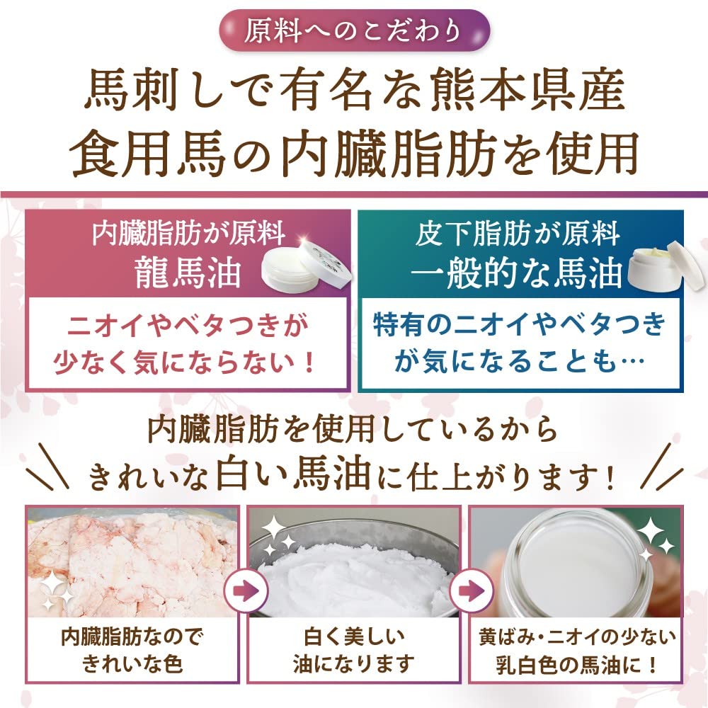 Yonekichi Horse Oil Cream Fragrance-Free Body Cream 30ml