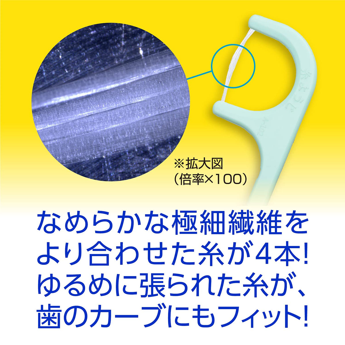 Itoyouji Dental Floss Picks for Tight Spaces 60 Count