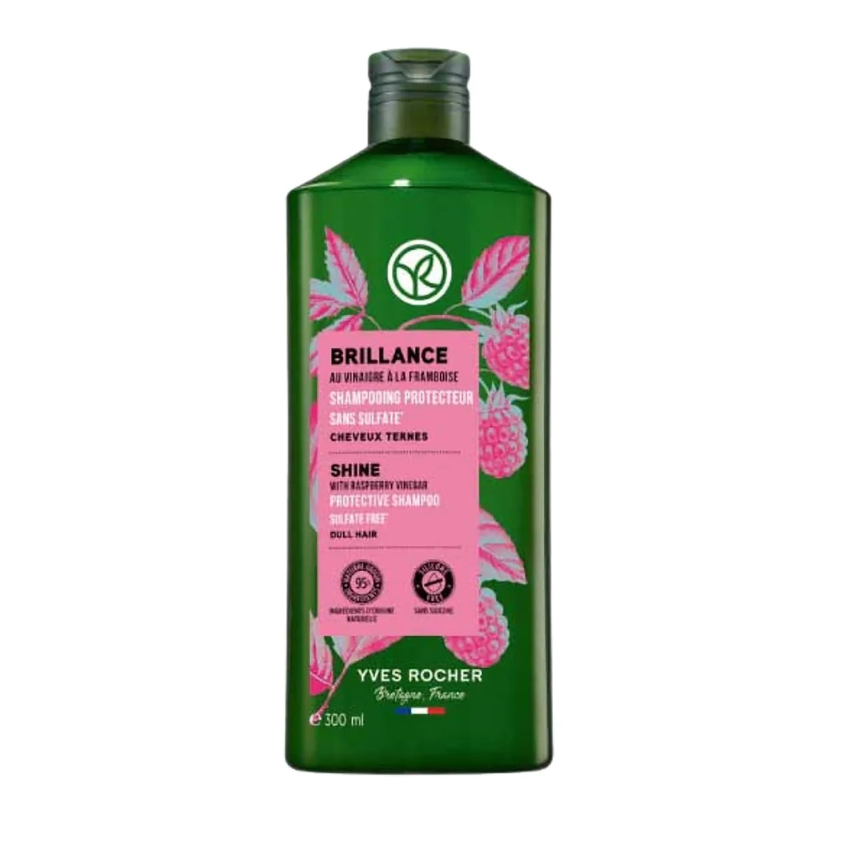 Yves Rocher Healthy Scalp Shampoo 300ml with Raspberry Fragrance