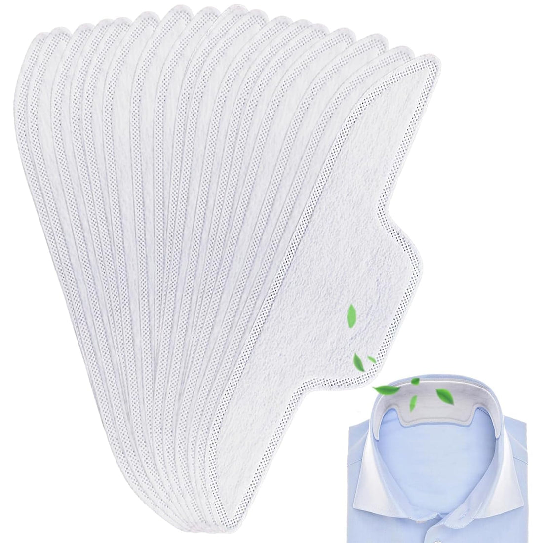 Zikanga Shirt Collar Sweat Pads, 50 Count, 29 cm