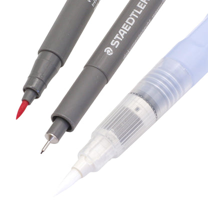 STAEDTLER Watercolor Pigment Brush Pens Set for Creative Projects