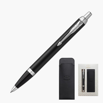 PARKER IM Ballpoint Pen &amp; Fountain Pen Gift Sets with Pen Sleeve