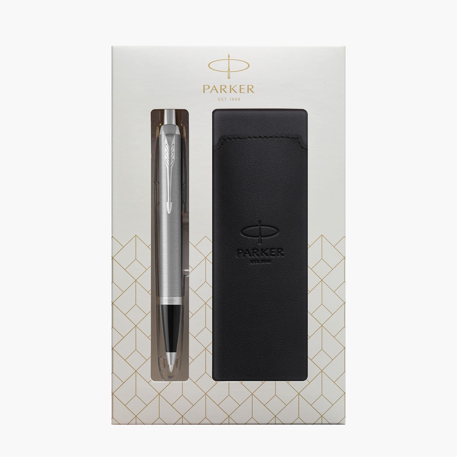 PARKER IM Ballpoint Pen &amp; Fountain Pen Gift Sets with Pen Sleeve