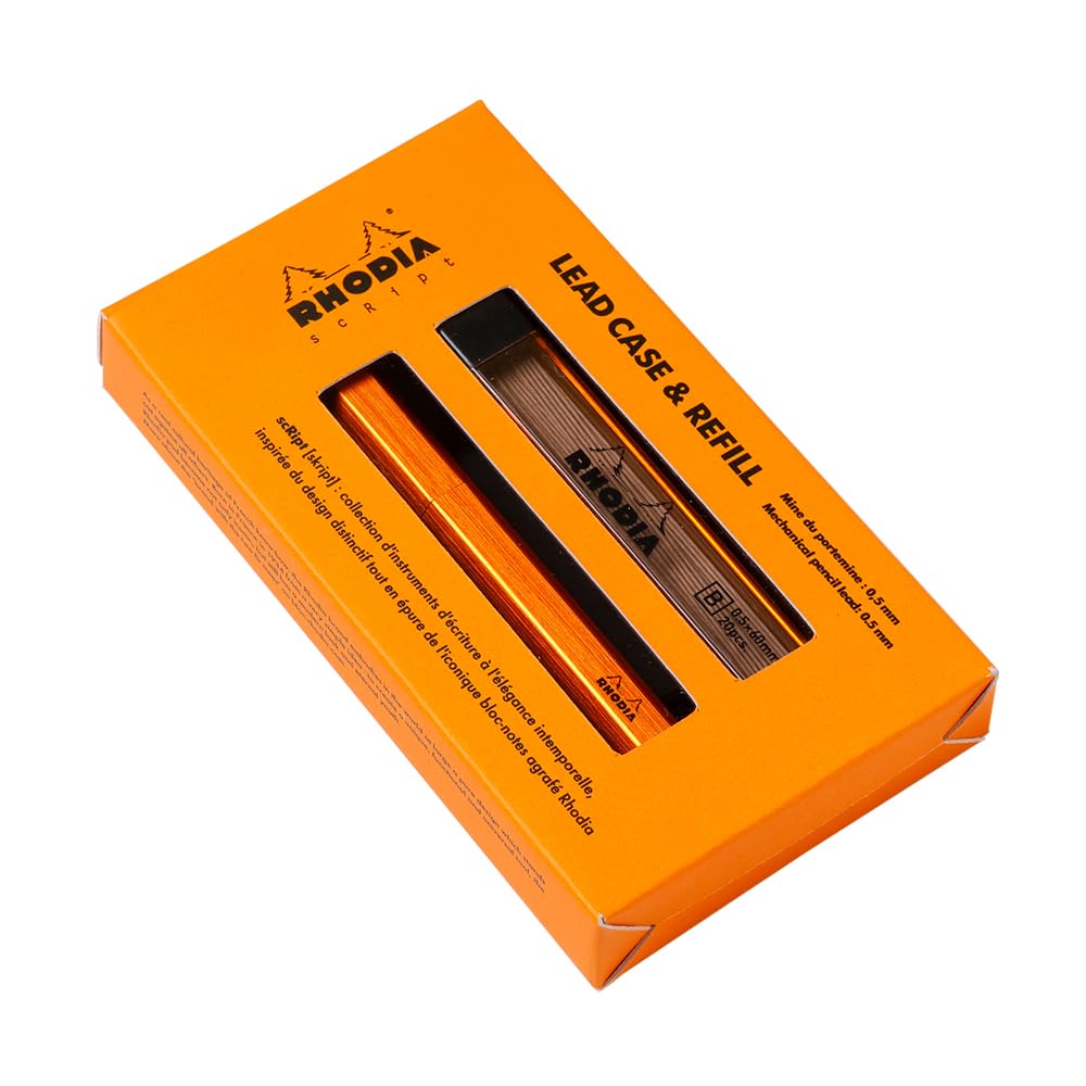 RHODIA Script Mechanical Pencil Set with Refill 0.5mm Aluminum Body