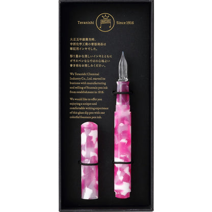 Teranishi Chemical Guitar Glass Pen Aurora Long Cap Jelly