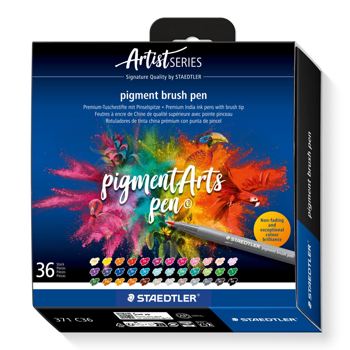 STAEDTLER Watercolor Pigment Brush Pens Set for Creative Projects
