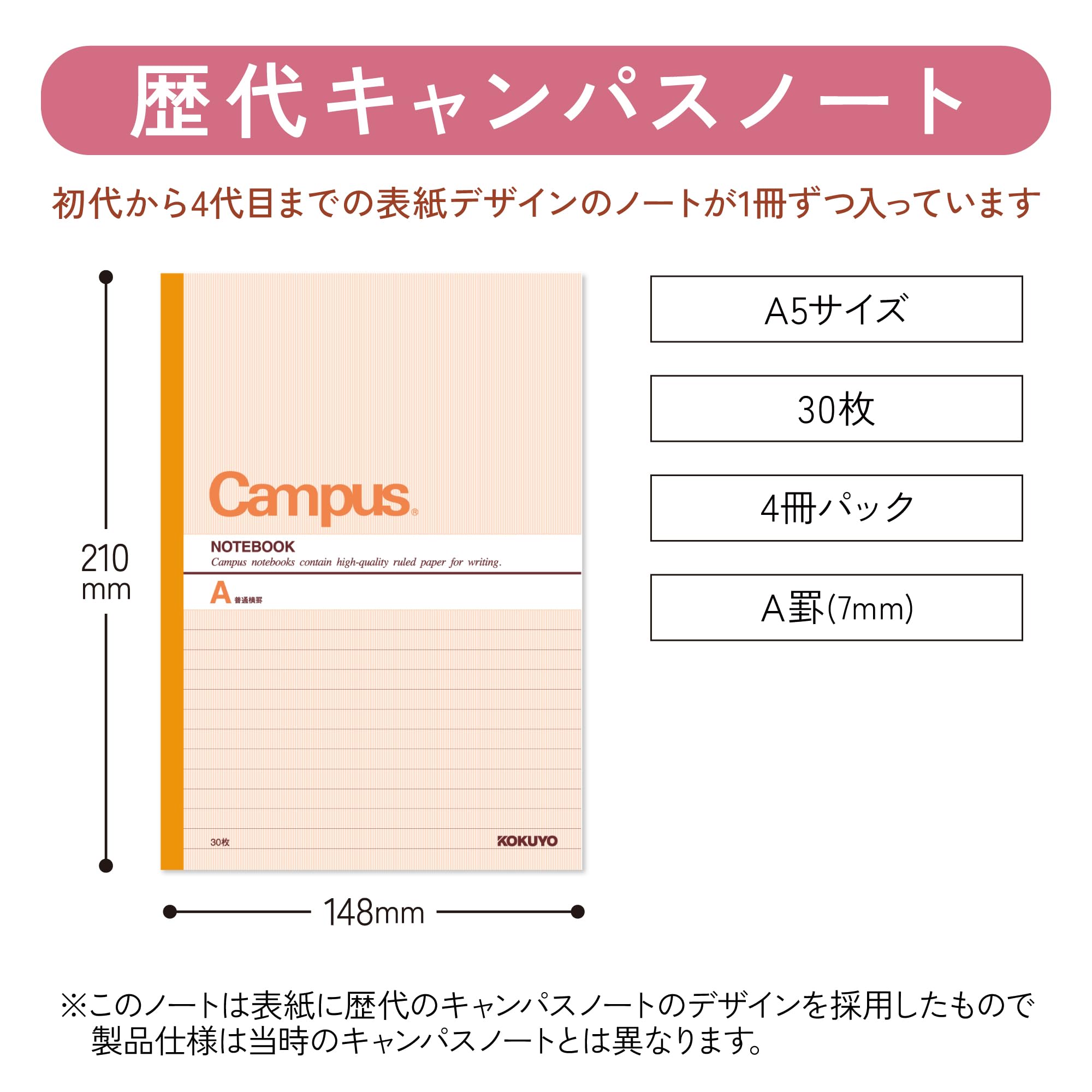 KOKUYO Campus Notebook Set A5 &amp; B5 with A/B Ruled Options