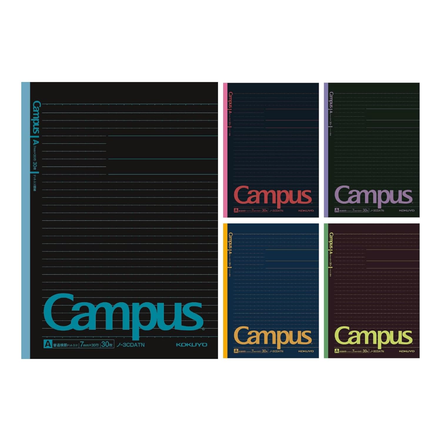 KOKUYO Campus B5 Dot Notebooks with A-Grade Paper and Ruling Options