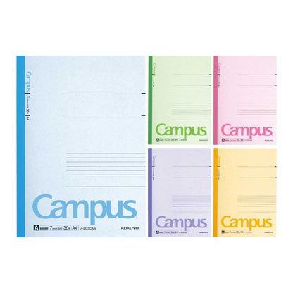KOKUYO Campus Notebook A4 Pack with Color Assortment &amp; Dot Grid