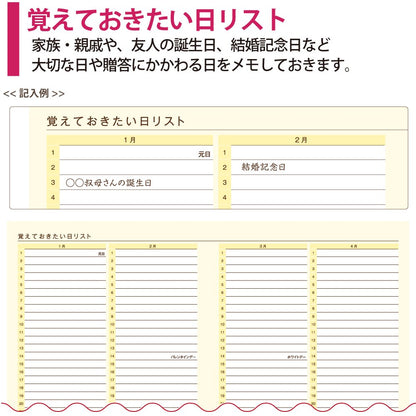 KOKUYO Gift Record &amp; Relationship Notebook 100 Sheets