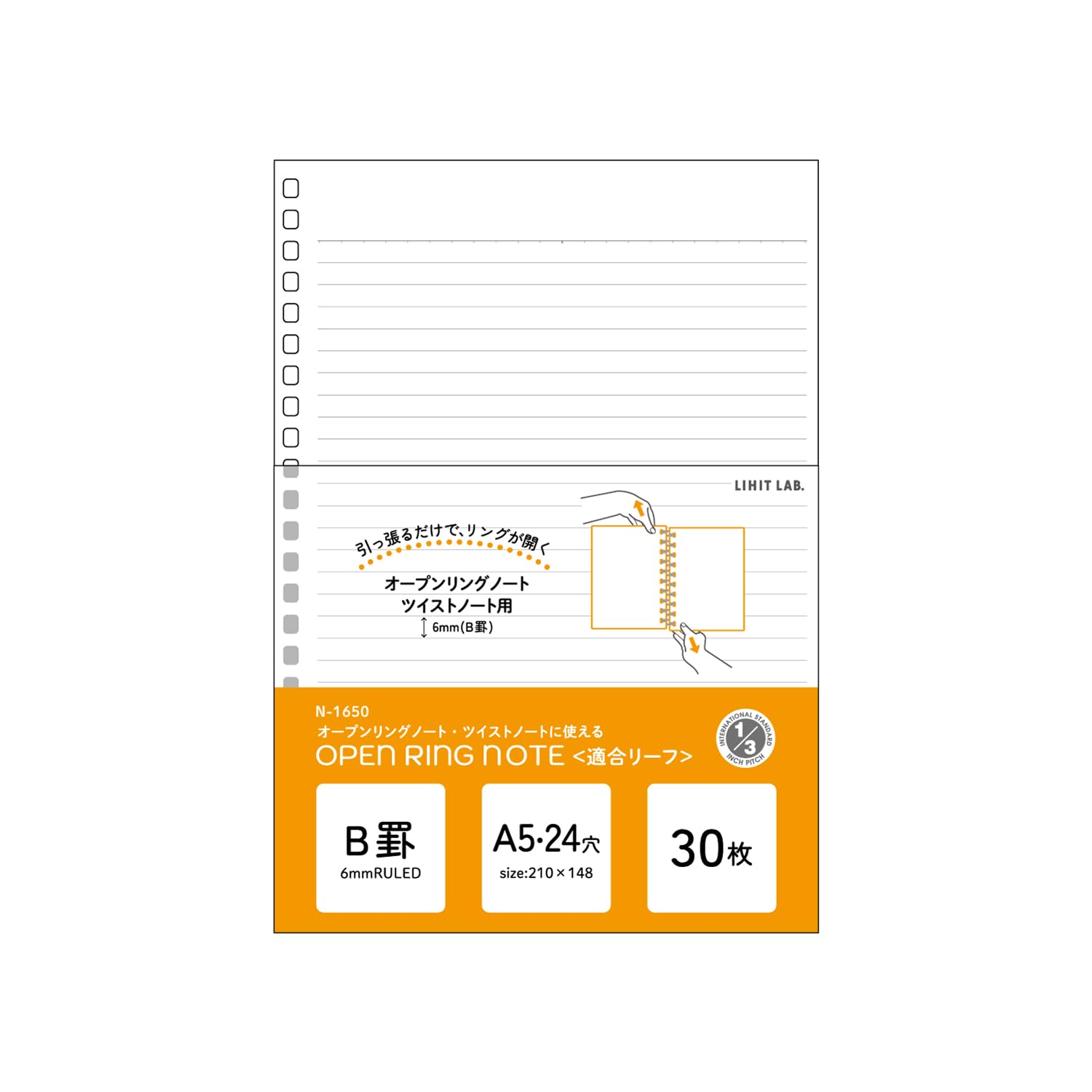 Lihit Lab Loose Leaf Paper &amp; Notebook Refill Sheets