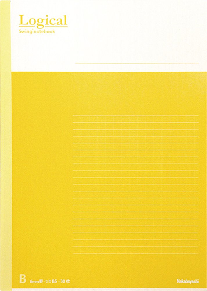 Nakabayashi Logical Notebook B5 Size 5-Pack with A/B Rule Options